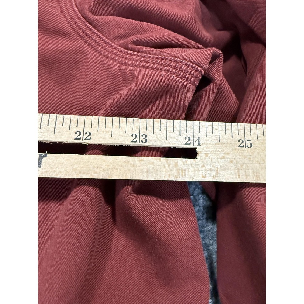 LL Bean Shirt Mens XLT Red Flannel Lined Twill Button Up Long Sleeve Cotton - Picture 3 of 7